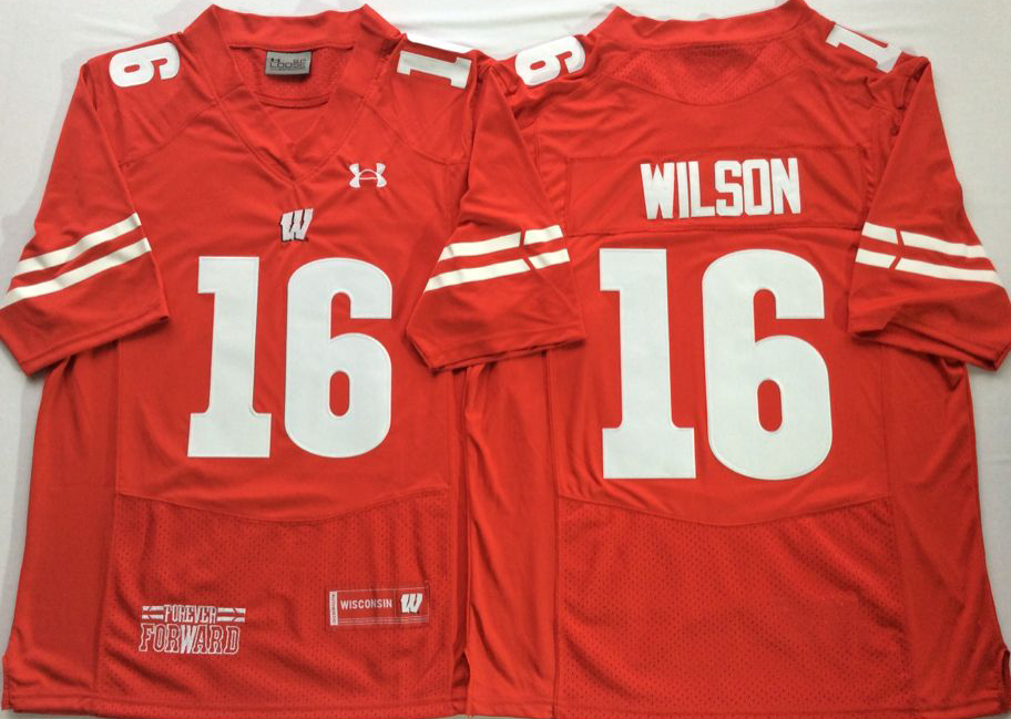 NCAA Men Wisconsin Badgers Red 16 WILSON